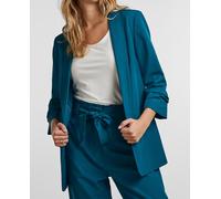 PIECES Pcboss 3/4 Blazer Noos Blazer, Mujer, Deep Lagoon., S