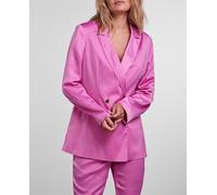 Pieces Blazer de mujer efecto satén. Rosa 40 (L)