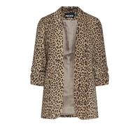 PIECES Blazer para Mujer., Natural/AOP: Leo, XS
