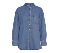 Pieces Pcmaisie Ls Denim Shirt Noos Bc XS Azul
