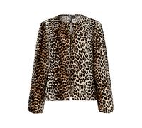 PIECES Blusa 'PCTIFFANY' caramelo / capuchino / negro M caramelo / capuchino / negro