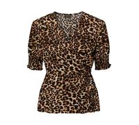 PIECES Blusa 'TALA' beige / marrón / negro XS beige / marrón / negro