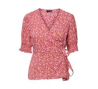 PIECES Blusa 'TALA' crema / amarillo / rojo claro XS crema / amarillo / rojo claro