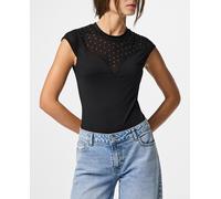 Pieces Body negro con transparencias. Negro 42 (XL)