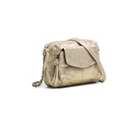 PIECES Bolso cruzado de cuero para mujer Pcnaina Noos, Color dorado/Aop: snow, talla única