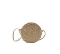 PIECES Bolso cruzado redondo para mujer, talla única, natural, talla única
