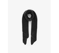 Pieces Bufanda larga de mujer Pieces negro con efecto estructura. Negro