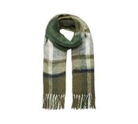 PIECES Bufanda larga PCBEA NOOS BC de invierno para mujer, verde liquen profundo/Aop: check, Talla única