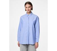 PIECES Camisa amplia de rayas finas. Color Azul Claro A Rayas