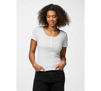 PIECES Camiseta abotonada. Color Blanco