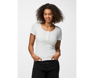 PIECES Camiseta abotonada. Color Blanco