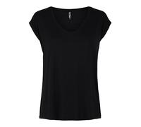 PIECES Camiseta 'Billo' negro / blanco S negro / blanco