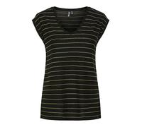 PIECES Camiseta 'Billo' oro / negro LxTallas normales oro / negro