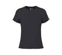 PIECES Camiseta de Mujer Pcnicca SS O-Neck Top Noos, Negro, L