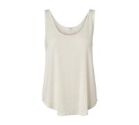 PIECES Camiseta de Tirantes para Mujer Pcbillo Lurex Noos BC, Blanco Brillante/Detalle: Dorado Lurex, XS