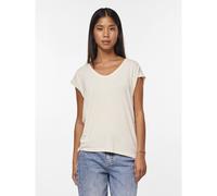 PIECES Camiseta efecto brillante. Color Blanco