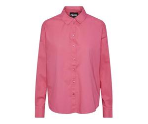 PIECES Camiseta Holgada Pctanne LS Noos BC Blusas, Rosa Intenso, L para Mujer