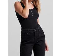 Pieces Camiseta mujer de tirantes. Negro 34 (XS)