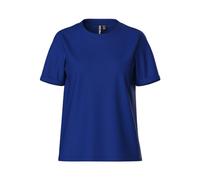 PIECES Camiseta para Mujer de PCRIA SS Fold UP Solid tee Noos BC Blue, Talla M