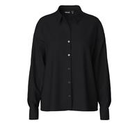 PIECES Camiseta para Mujer Pcfranan LS Noos BC Blusa, Negro, XL