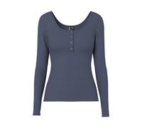 PIECES Pckitte LS Top Noos BC, Camisa de Manga Larga para Mujer, Ombre Blue., M