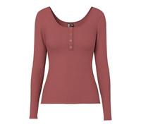 Pieces Pckitte LS Top Noos BC Camiseta, Mantequilla de, L para Mujer