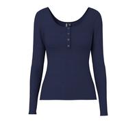 Azul Camiseta De Manga Larga XS