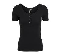 PIECES Pckitte SS Top Noos BC, Camiseta para Mujer, Negro, L