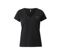 PIECES Camiseta 'PCNEW BILLY' oro / negro M oro / negro
