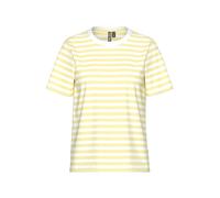 PIECES Camiseta 'PCRIA' amarillo claro / blanco M amarillo claro / blanco