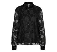 PIECES Camiseta Pcrumo LS Blusa de Manga Larga, Negro, S Mujeres
