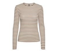 PIECES Camiseta 'RUKA' ecru / beige oscuro, Talla S