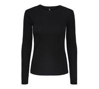 PIECES Pcruka LS Top Noos, Camiseta de Manga Larga para Mujer, Negro, M