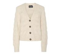 PIECES Cárdigan de Punto para Mujer de PCBIBBI LS, Noos BC, Gorra Blanca, Talla M