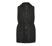 PIECES Chaleco acolchado para mujer Pcjasmin Sl Long Vest Mm, Negro, S