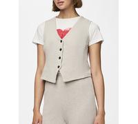 Pieces Chaleco de mujer.. Natural 34 (XS)