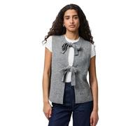 Pieces Chaleco de Punto Femenino PCSILLY, Gris, XS