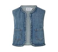 PIECES Chaleco 'PCBell' azul denim M azul denim
