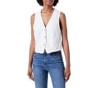 PIECES Chaleco vaquero Pcsky Vest para mujer, Cloud Dancer, L