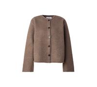 Gris Chaqueta De Tejido De Peluche S