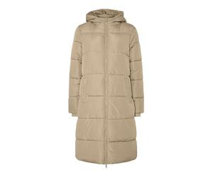PIECES Chaqueta para Mujer PCBEE New Long Puffer BC, Silver Mink, M