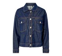 Pieces Chaqueta vaquera para mujer Pcelma Noos BC, Dark Azul Denim, M