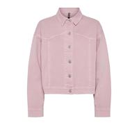 PIECES Chaqueta vaquera Pcfenny Ls para mujer, rosa amanecer. Detalles: lavado, S