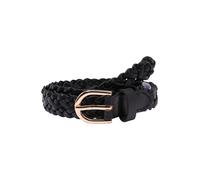 PIECES Pcavery Leather Braided Slim Belt Noos, Cinturón para Mujer, Negro (Black), 80 cm