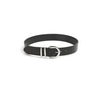 PIECES Cinturón de Cintura Pcnilly sintético, Negro/Detalle: Plateado Trim, 75 para Mujer