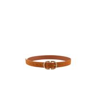 PIECES Mujer PCJUVA SUEDE JEANS BELT NOOS Cinturón, Cognac/Detail:W BRUSHED GOLD BUCKLE, 75