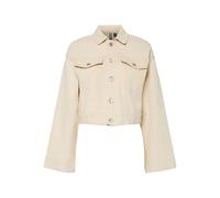 PIECES Denim Jacket Pcsvala Chaqueta Vaquera, Algodón Crudo, S Mujeres