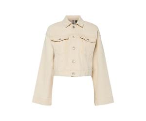 PIECES Denim Jacket Pcsvala Chaqueta Vaquera, Algodón Crudo, S Mujeres