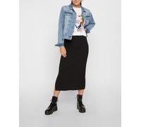 PIECES Pckylie MW Midi Skirt Noos Falda, Black, L para Mujer