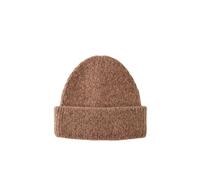 Pieces Gorro beanie de mujer de punto. Rosa claro